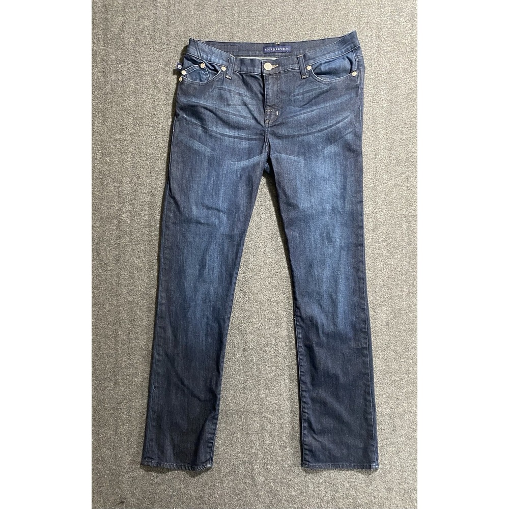Rock Republic Berlin Denim Jeans Womens Medium Wash Size 16 M